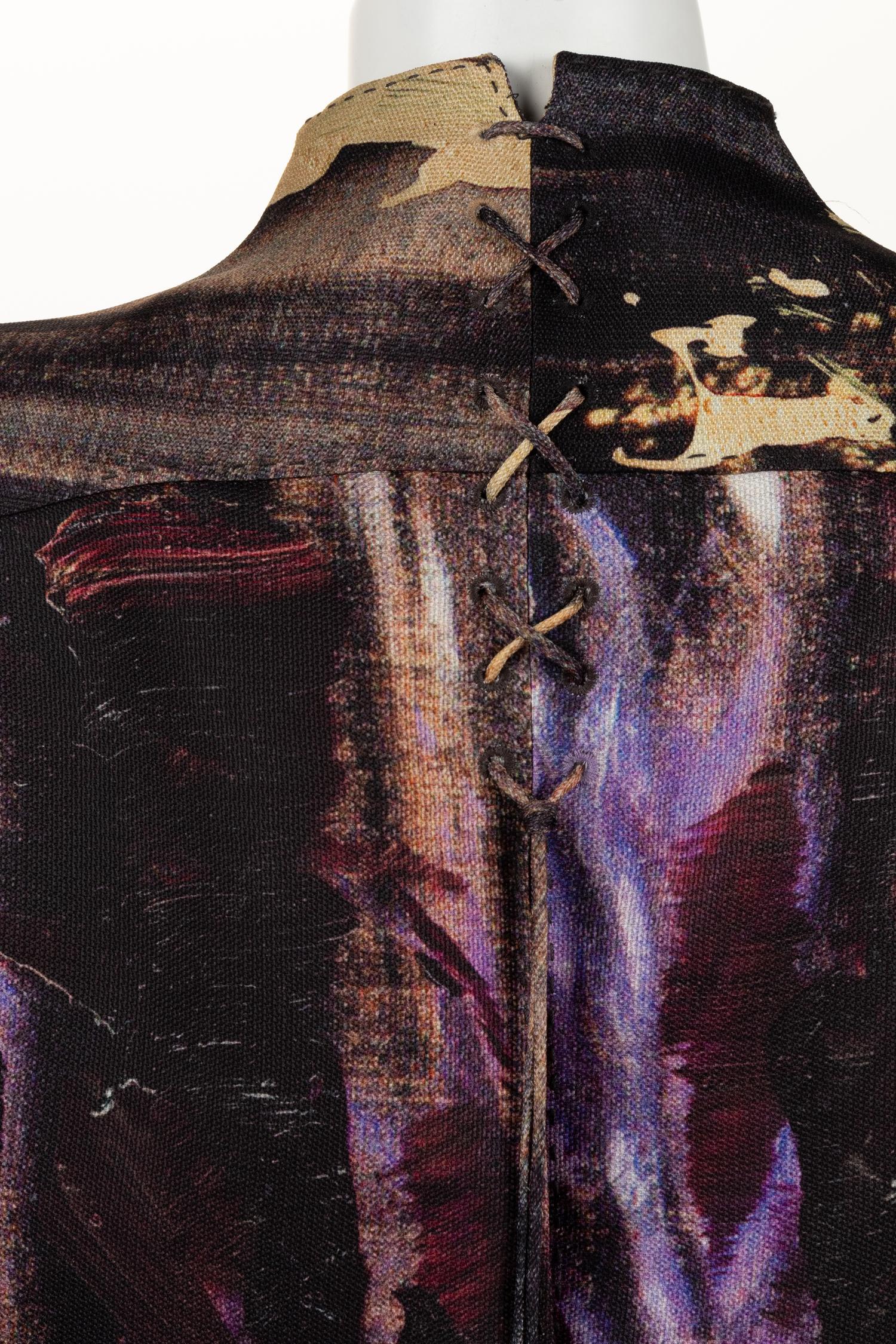 Ralph Rucci Screen-Printed Silk Swing Jacket, Spring 2009