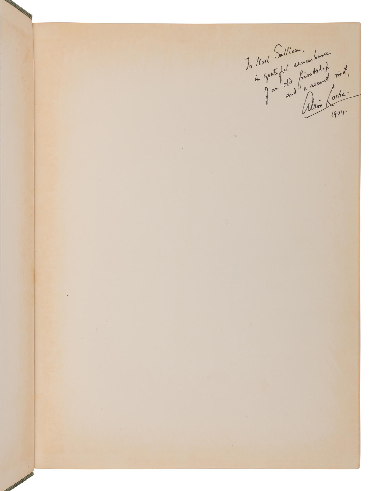 LOCKE, Alain. The Negro in Art . Washington, D.C.: Associates in Negro Folk Education, 1940.