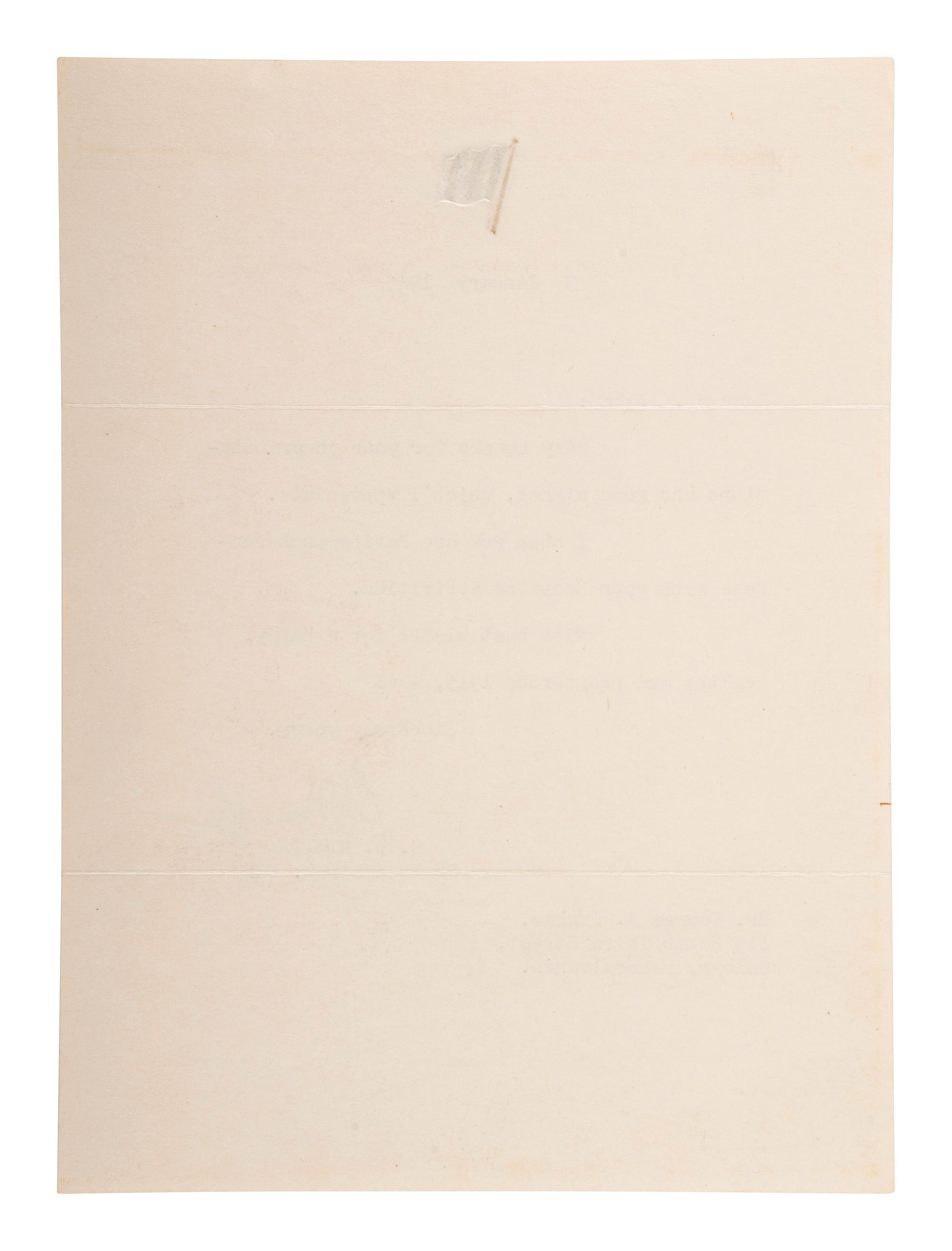 NIMITZ, Chester W. (1885-1966). Typed letter signed ("C.W. Nimitz"), to George A. Ingham. 9 January 1945. 1 page, 8vo, on letterhead with Navy Admiral Flag, light old creases.