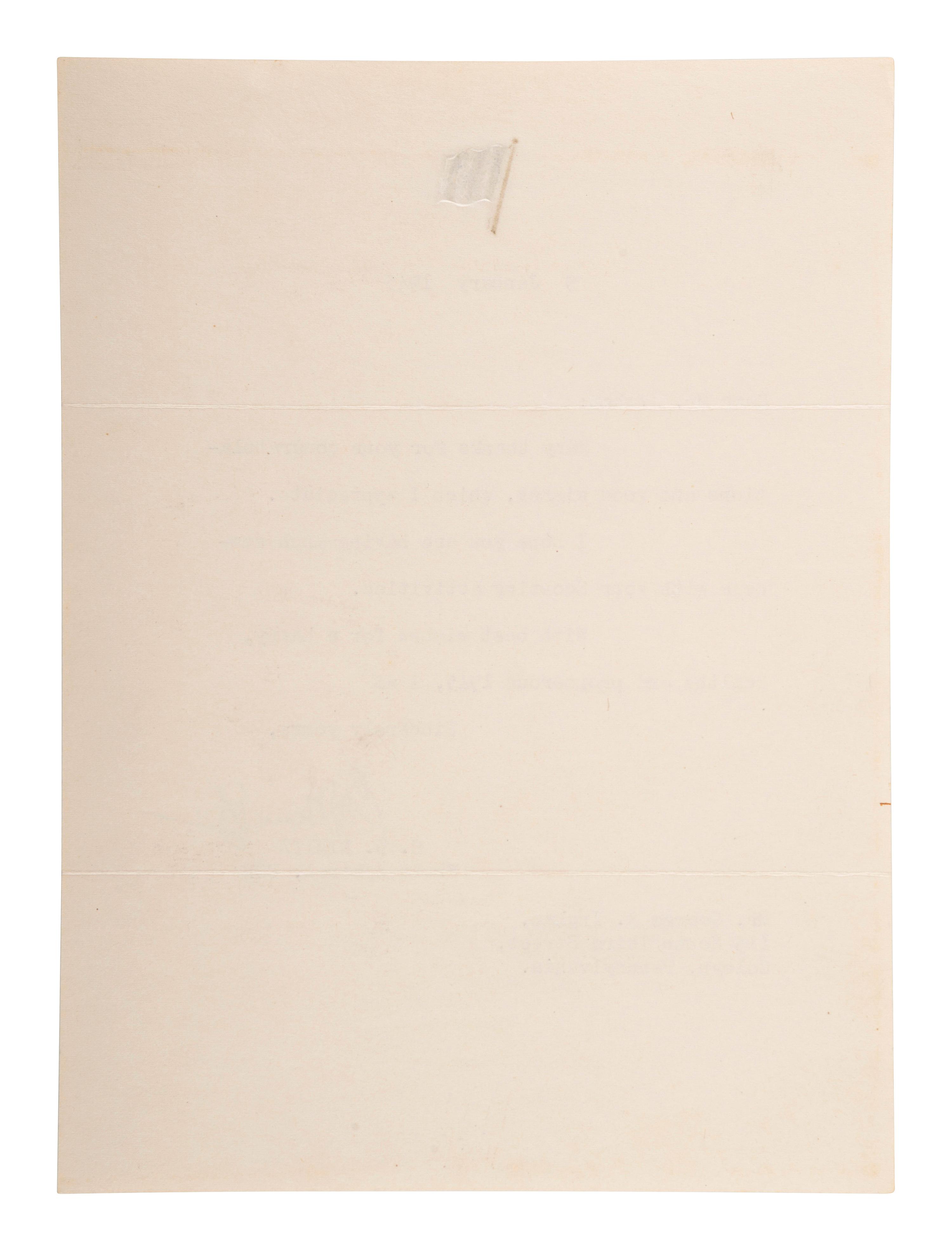 NIMITZ, Chester W. (1885-1966). Typed letter signed ("C.W. Nimitz"), to George A. Ingham. 9 January 1945. 1 page, 8vo, on letterhead with Navy Admiral Flag, light old creases.