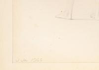 Drawing #7 for the oil "Night-time Festivities at the Contessa Sanseverini's", 1966
