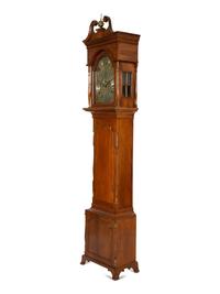An American Cherry Tall Case Clock