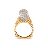 BICOLOR GOLD AND DIAMOND RING