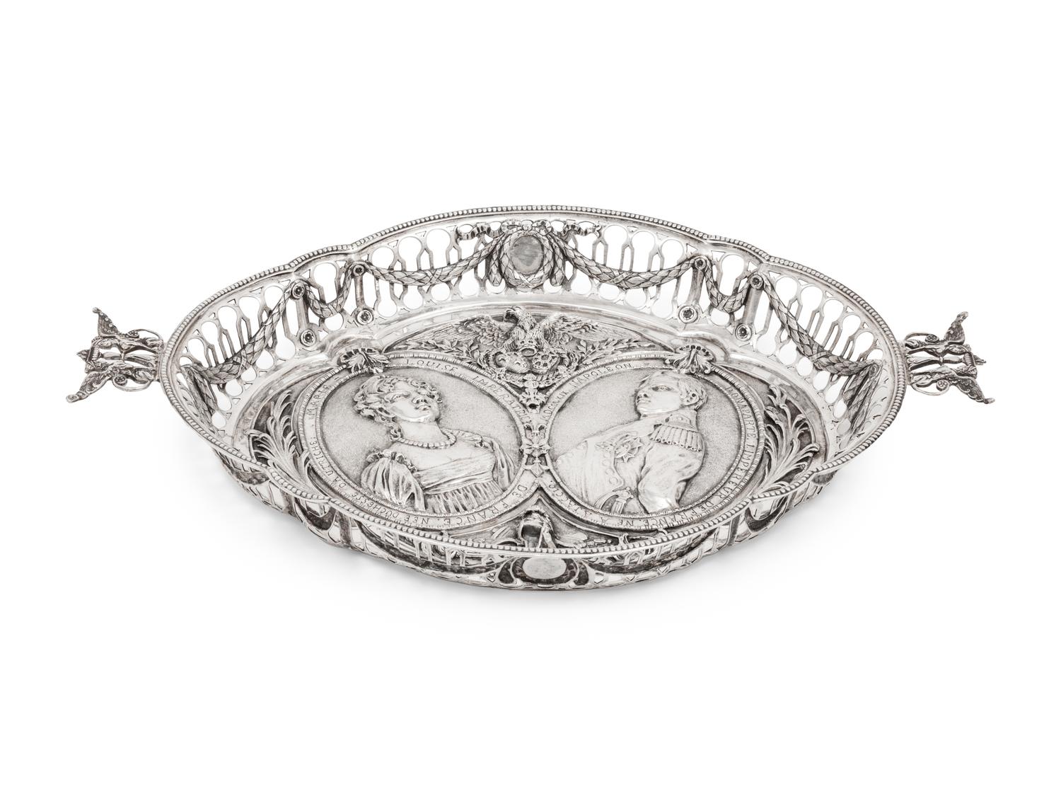A Continental Silver Centerpiece Basket