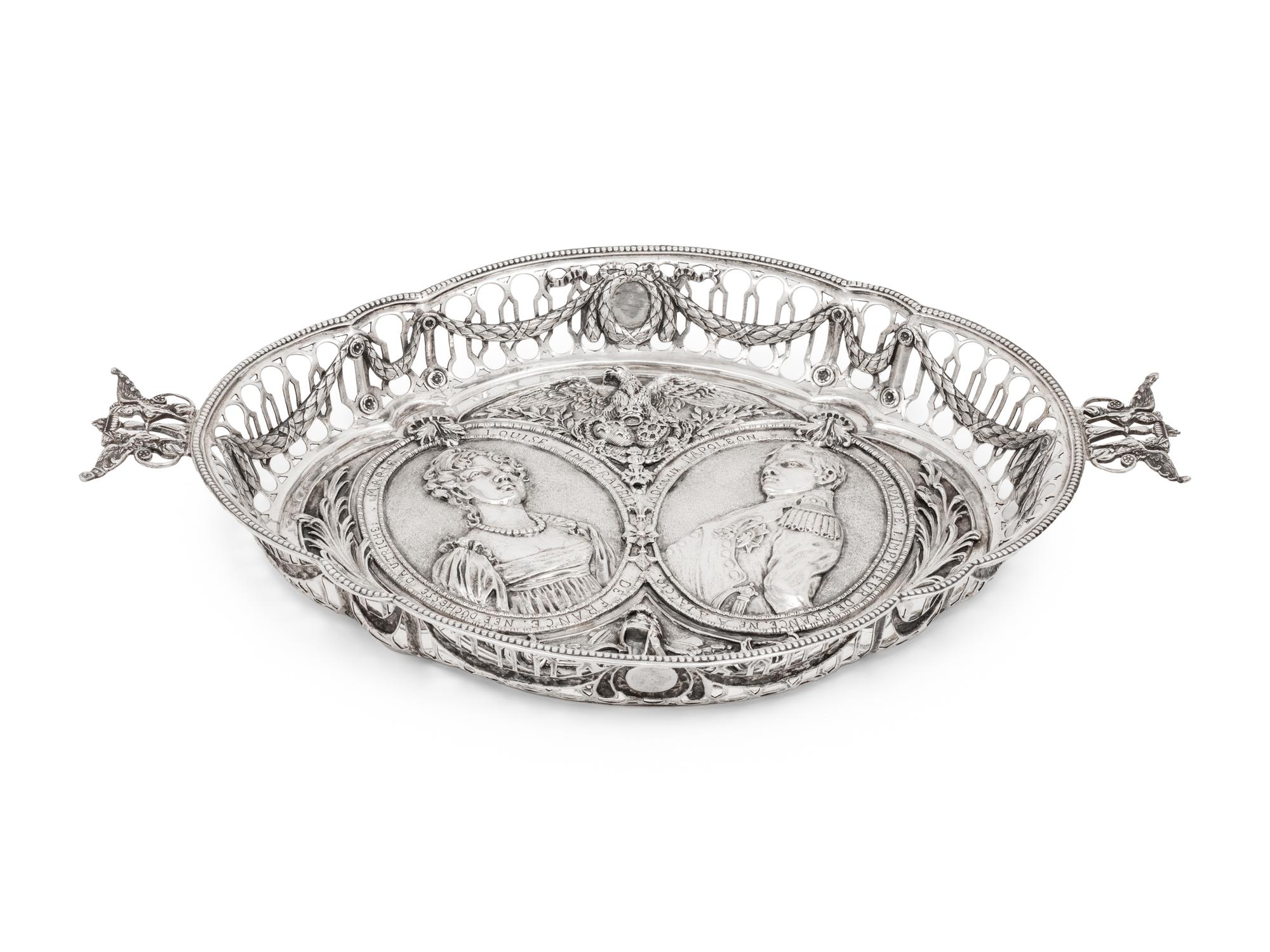 A Continental Silver Centerpiece Basket