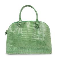 Nancy Gonzalez Green Crocodile Zip Top Bag, 2000-10s