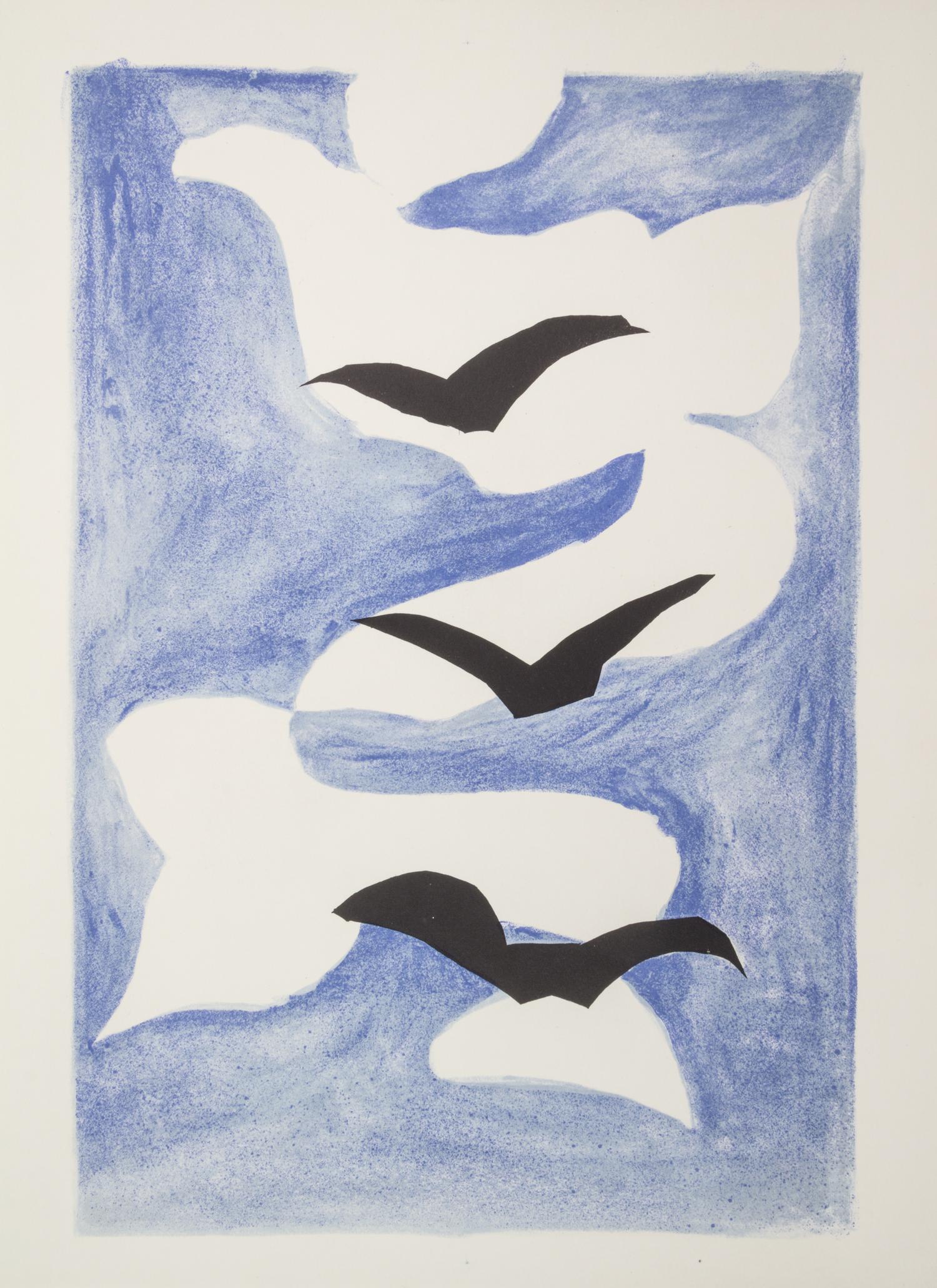 (BRAQUE, GEORGE) ELGAR, FRANK. Resurrection de l'oiseau. Paris, 1959. Signed, limited.