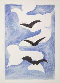 (BRAQUE, GEORGE) ELGAR, FRANK. Resurrection de l'oiseau. Paris, 1959. Signed, limited.