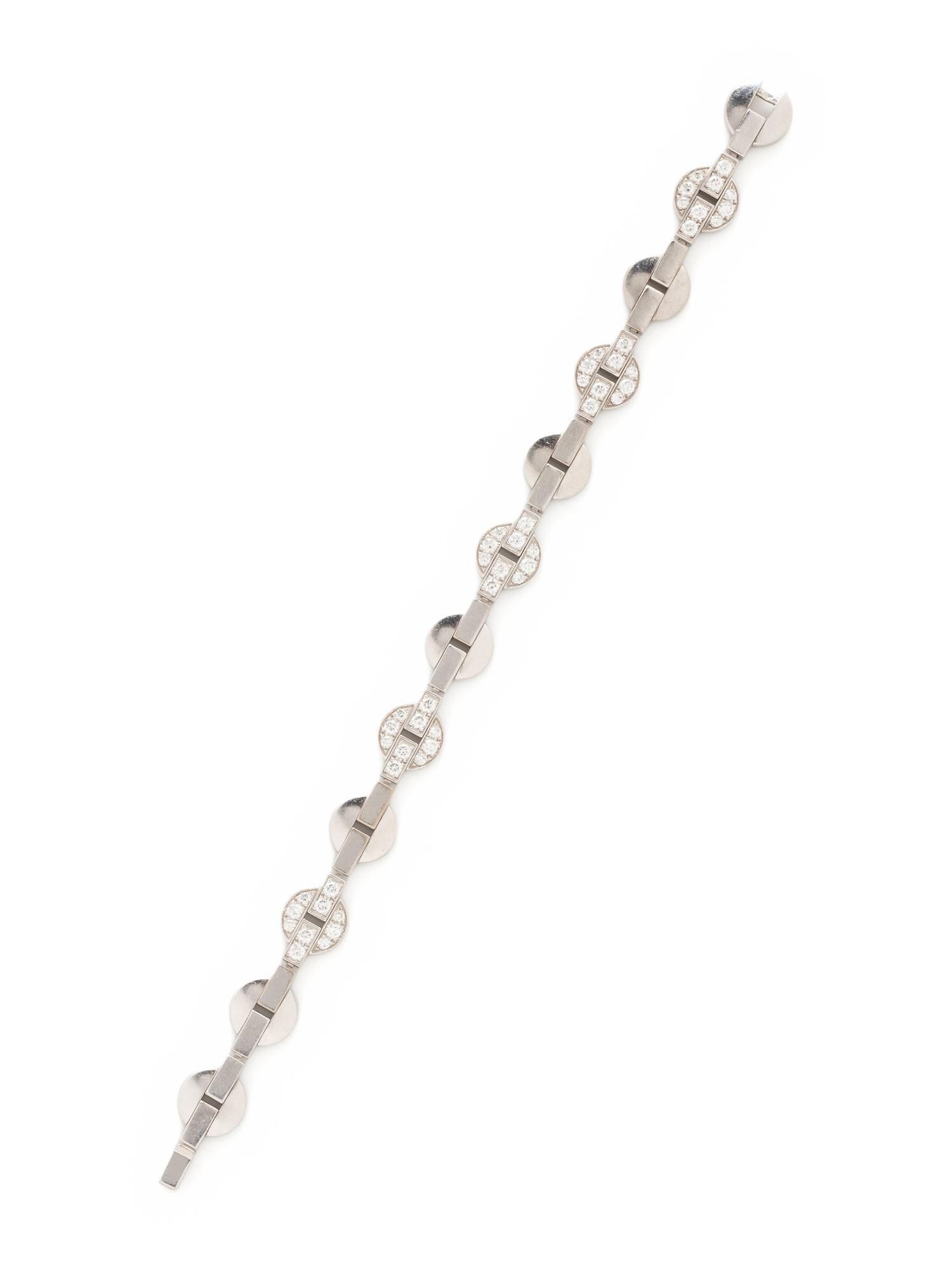 CARTIER, DIAMOND AND WHITE GOLD 'HIMALIA' BRACELET