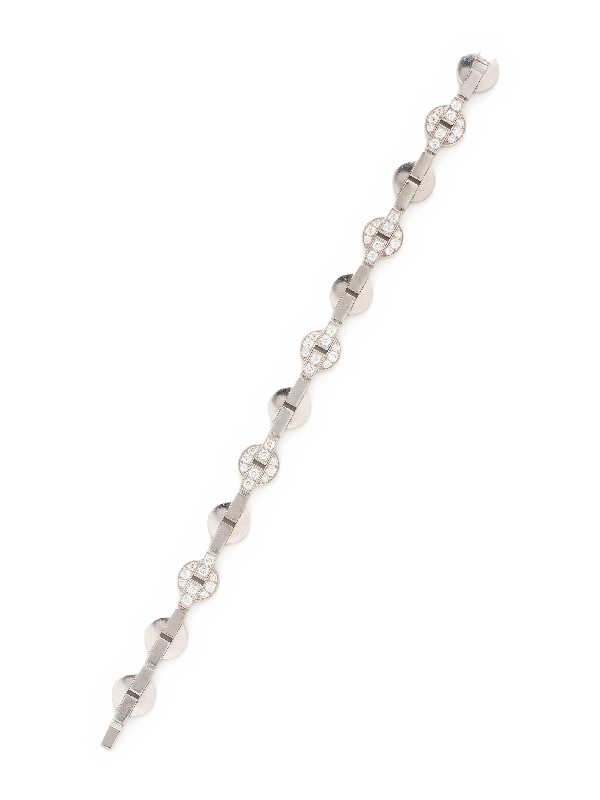 CARTIER, DIAMOND AND WHITE GOLD 'HIMALIA' BRACELET