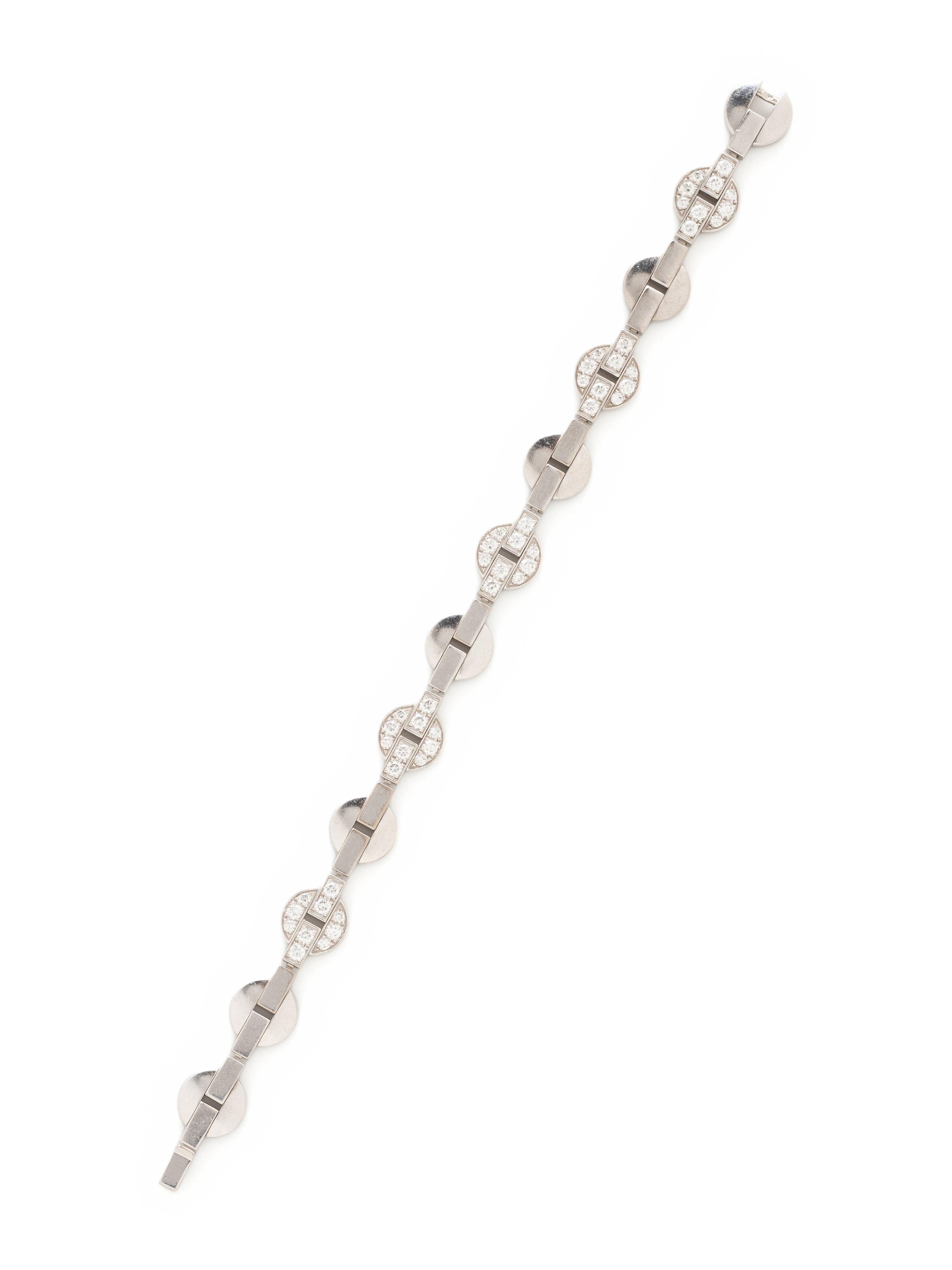 CARTIER, DIAMOND AND WHITE GOLD 'HIMALIA' BRACELET