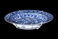 A Chinese Export Blue and White Porcelain Charger