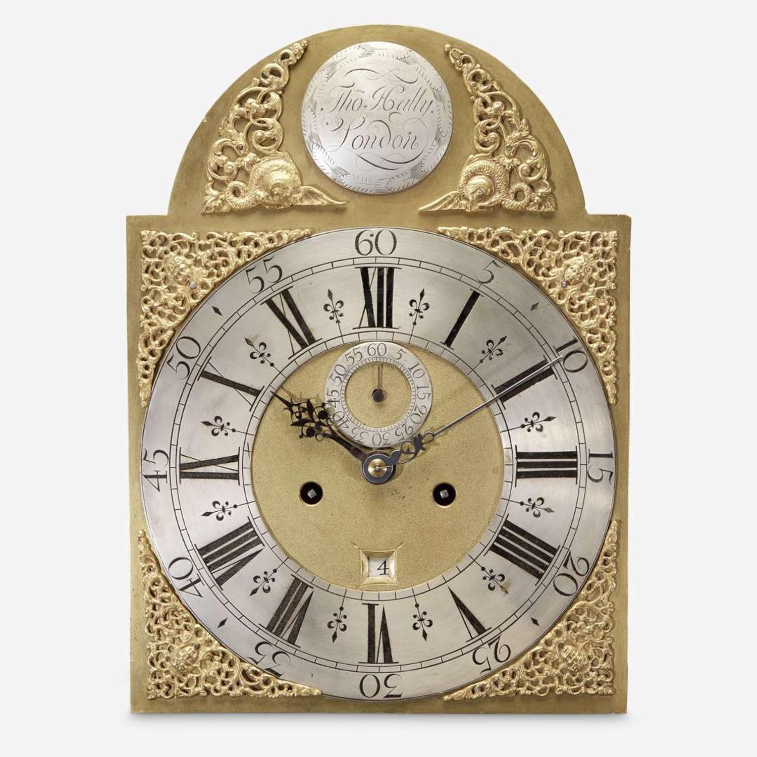 A George III Japanned Tall Case Clock Thomas Hally, London, late 18th century