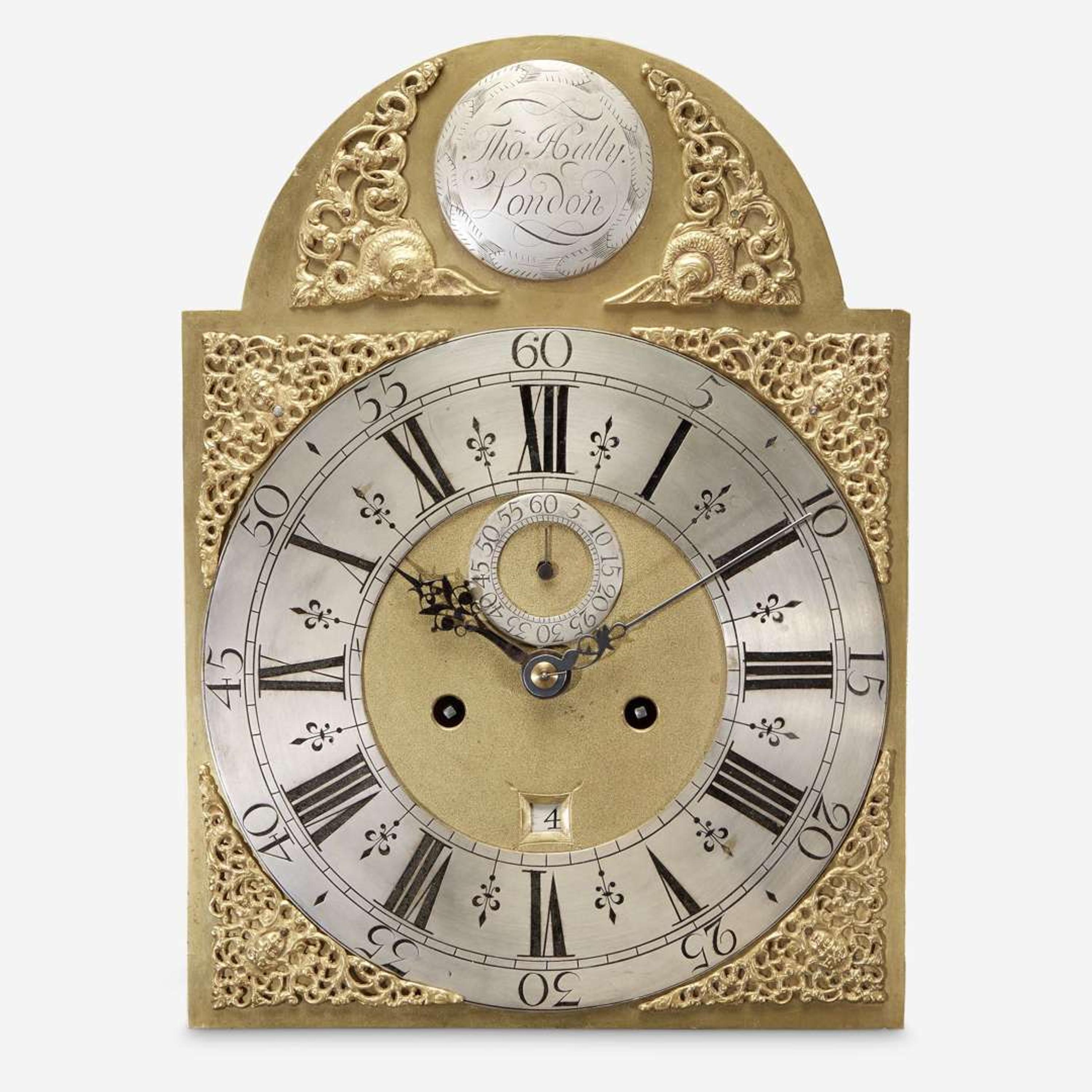 A George III Japanned Tall Case Clock Thomas Hally, London, late 18th century