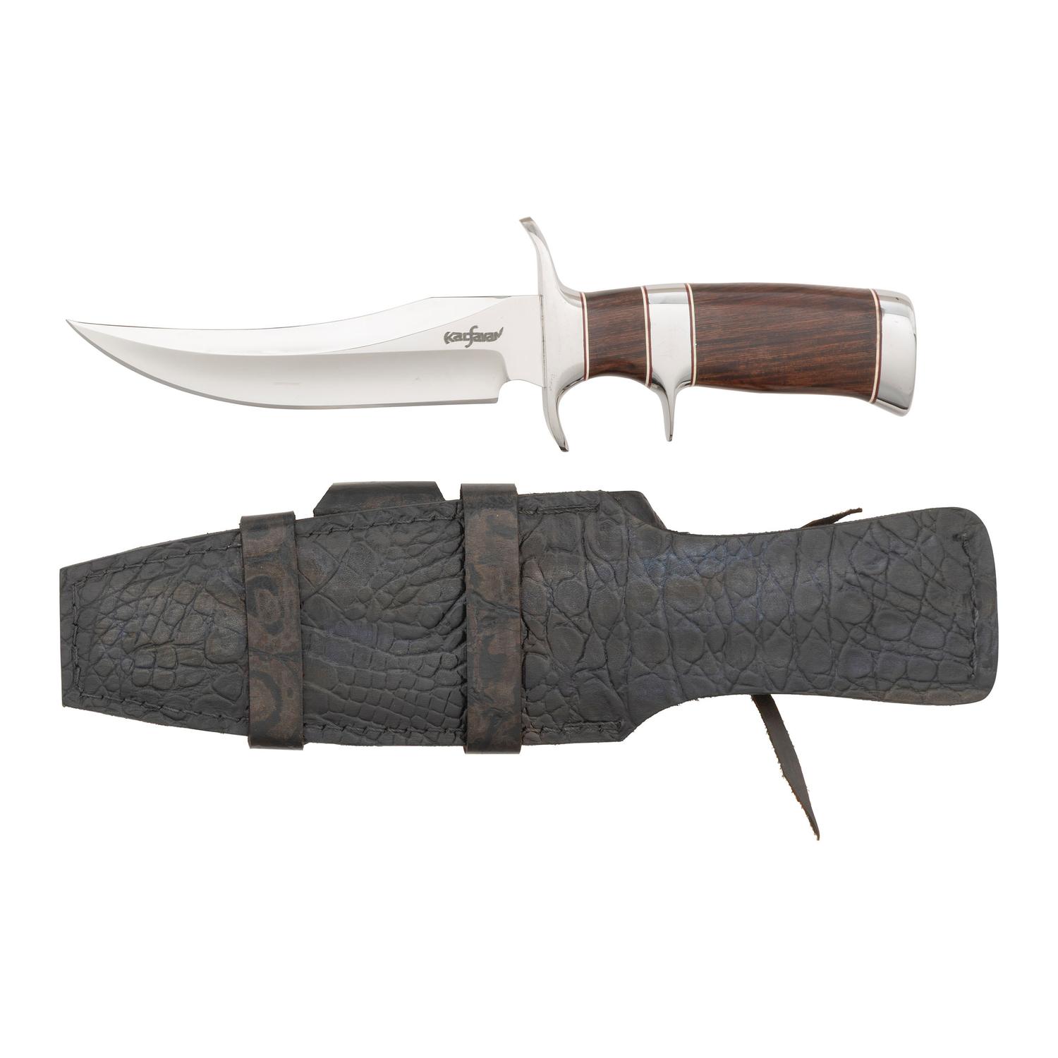 Ed Kalfayan Sub Hilt Fighter Knife with Sheath