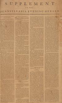 [Americana] (Carey, Mathew). Carey's Pennsylvania Evening Herald and American Monitor, Group of Almost 100 Issues