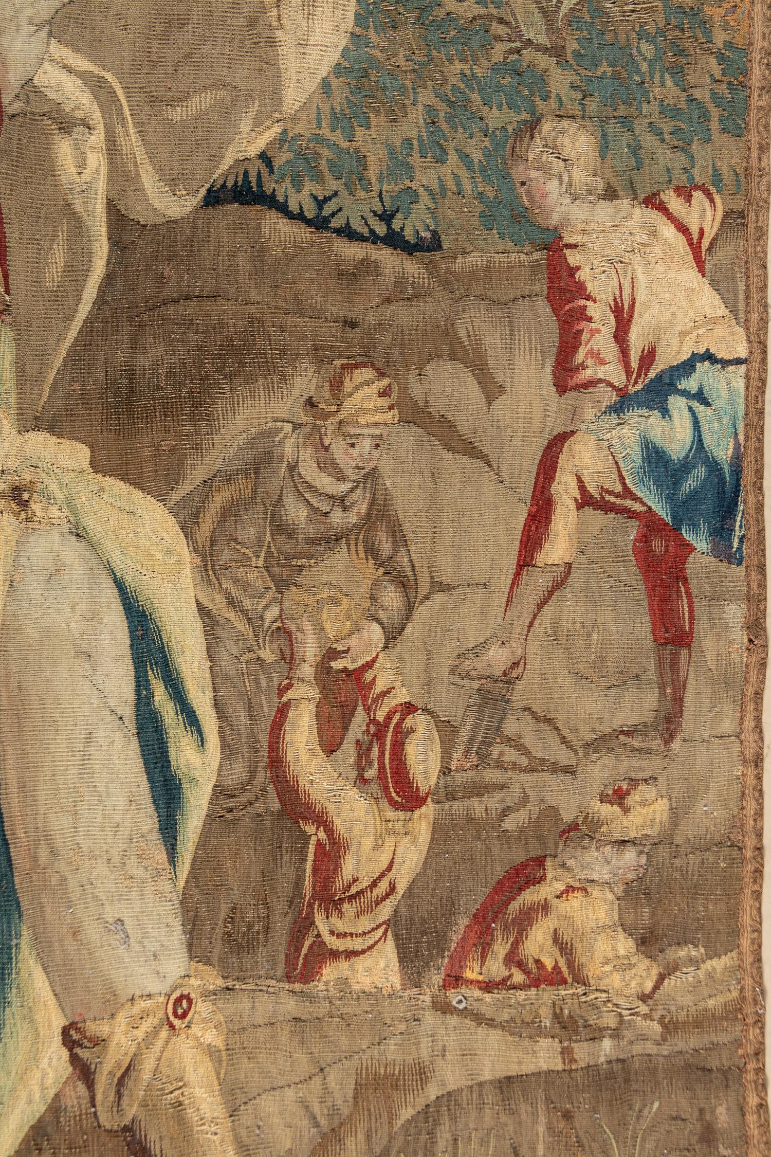 A Continental Wool Tapestry Depicting Pallas Athena