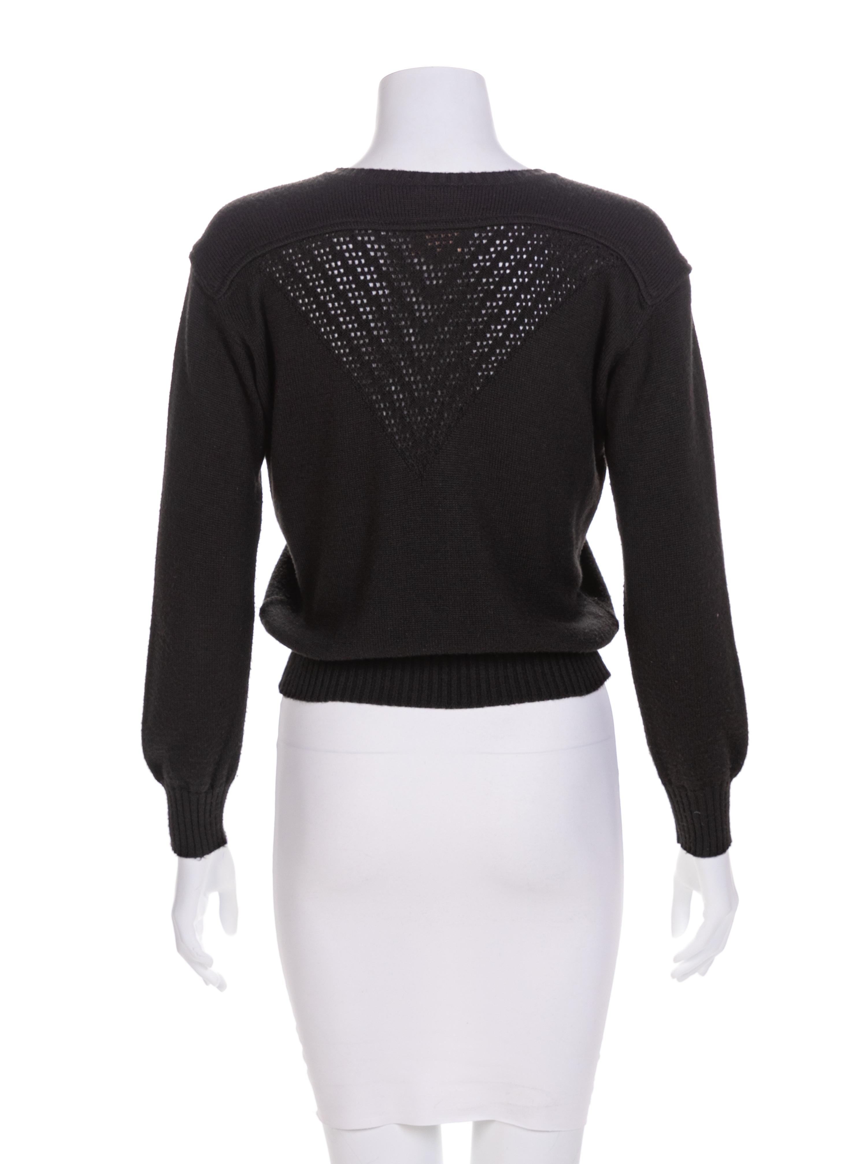 A Courreges Black Sweater, 1970-80s