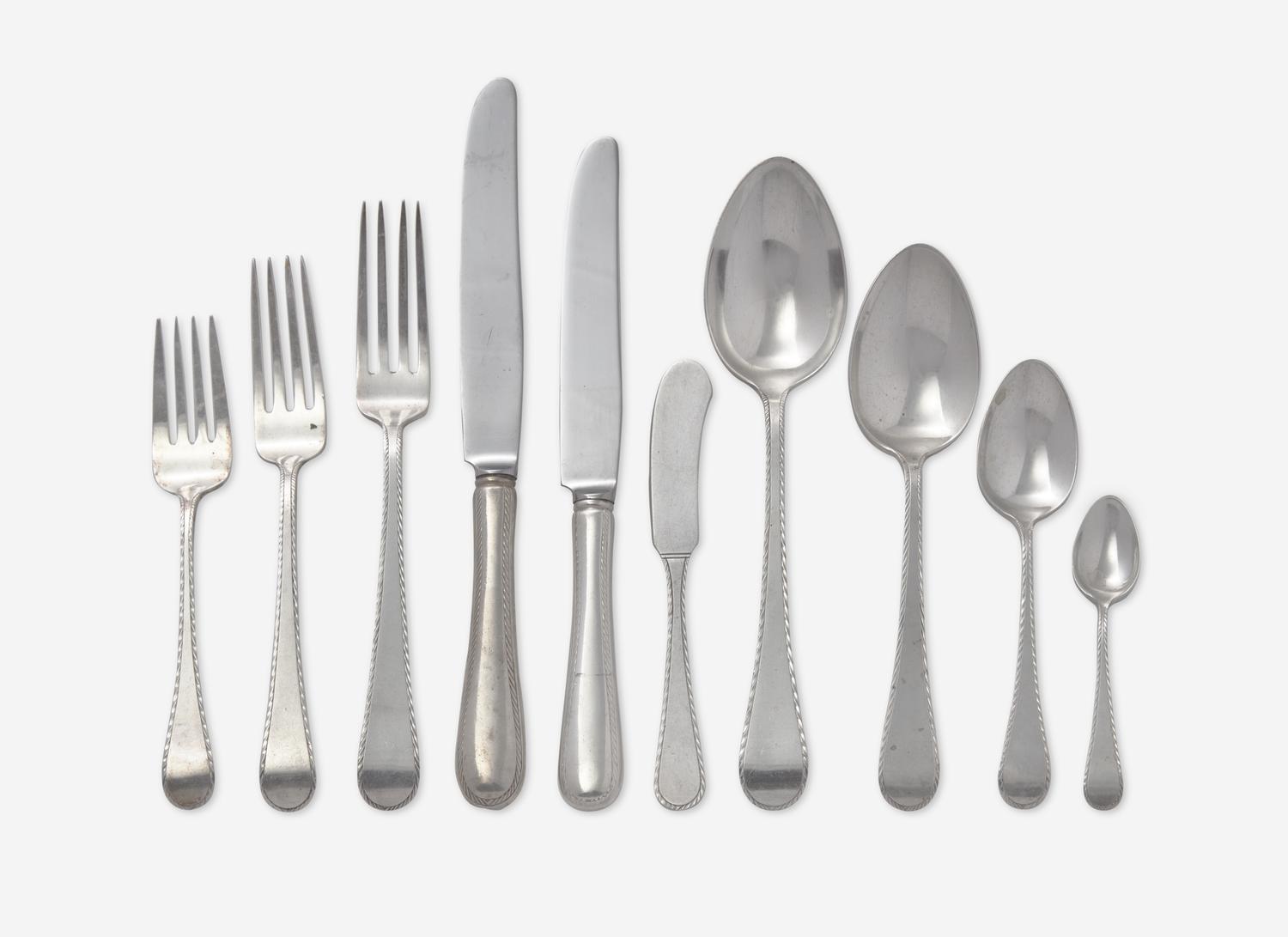 An American Silver Flatware Service