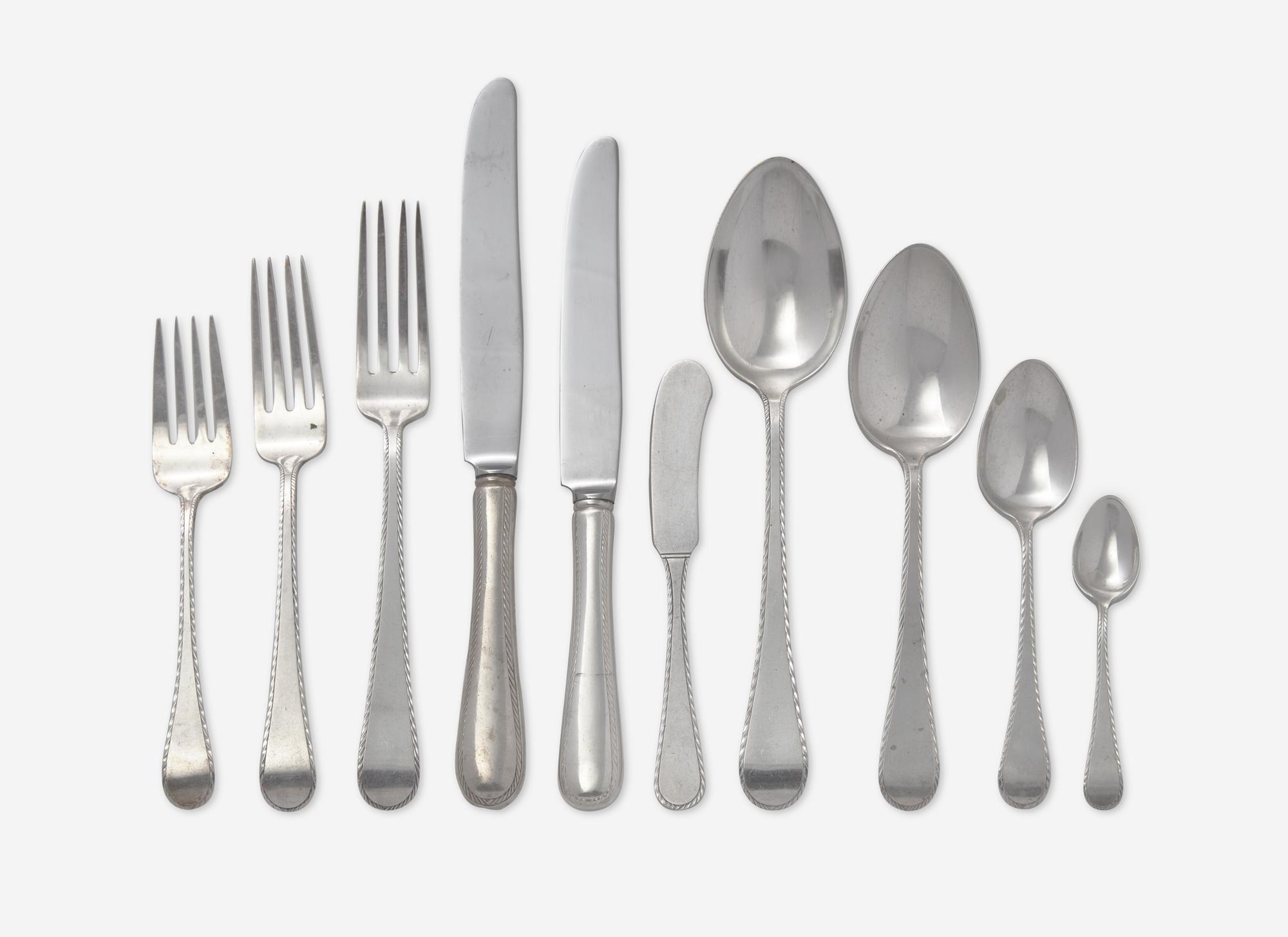 An American Silver Flatware Service