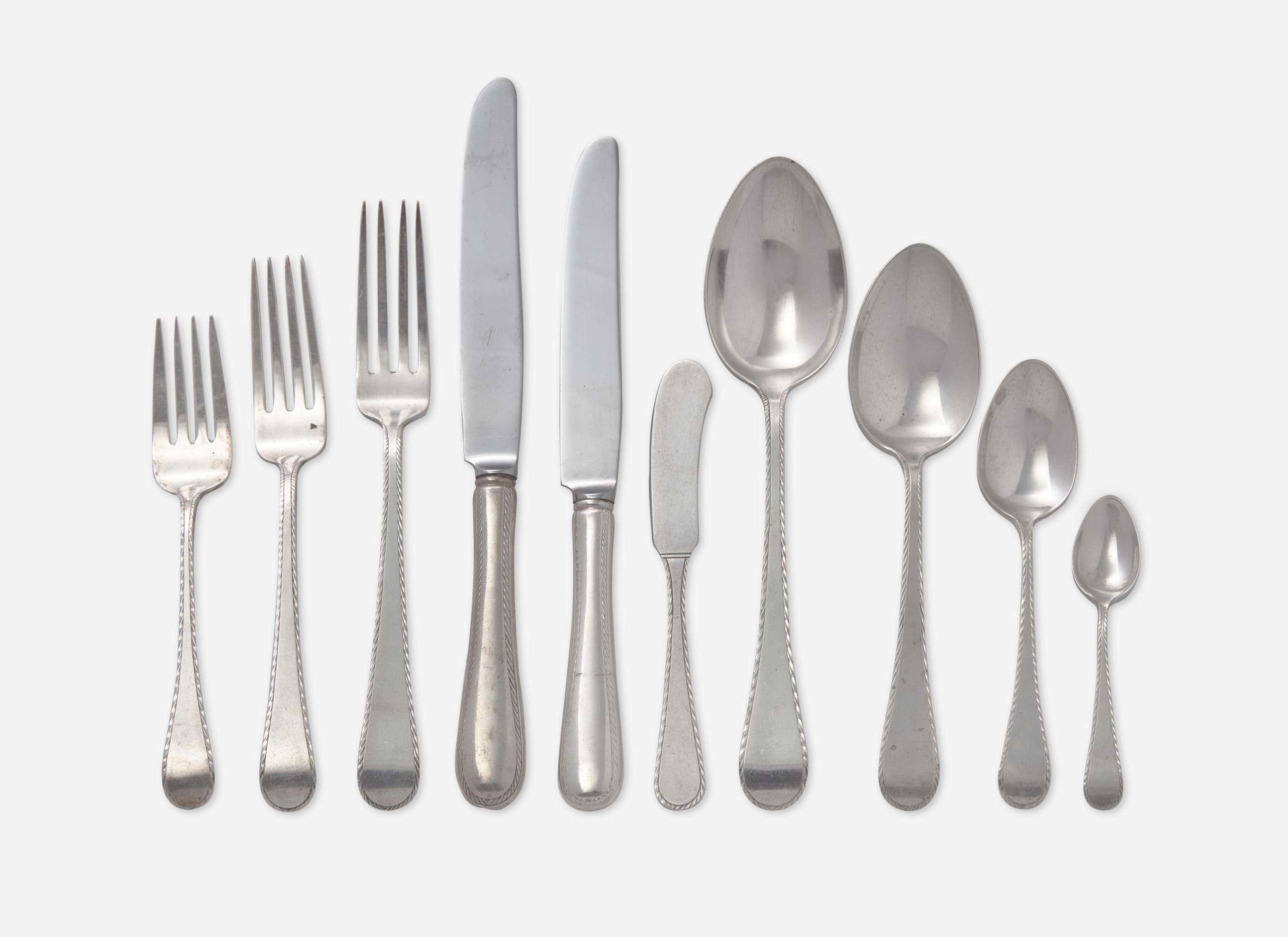 An American Silver Flatware Service