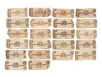 [CONFEDERATE] -- [CURRENCY]. A large group of Confederate notes.
