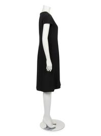 Christian Dior Haute Couture Two-Piece Ensemble: Cap Sleeve Shift Dress and Scalloped Banded Taffeta Coat, Spring/Summer 2012