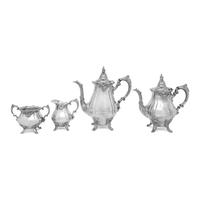 An American Silver Plate Four-Piece Tea and Coffee Service