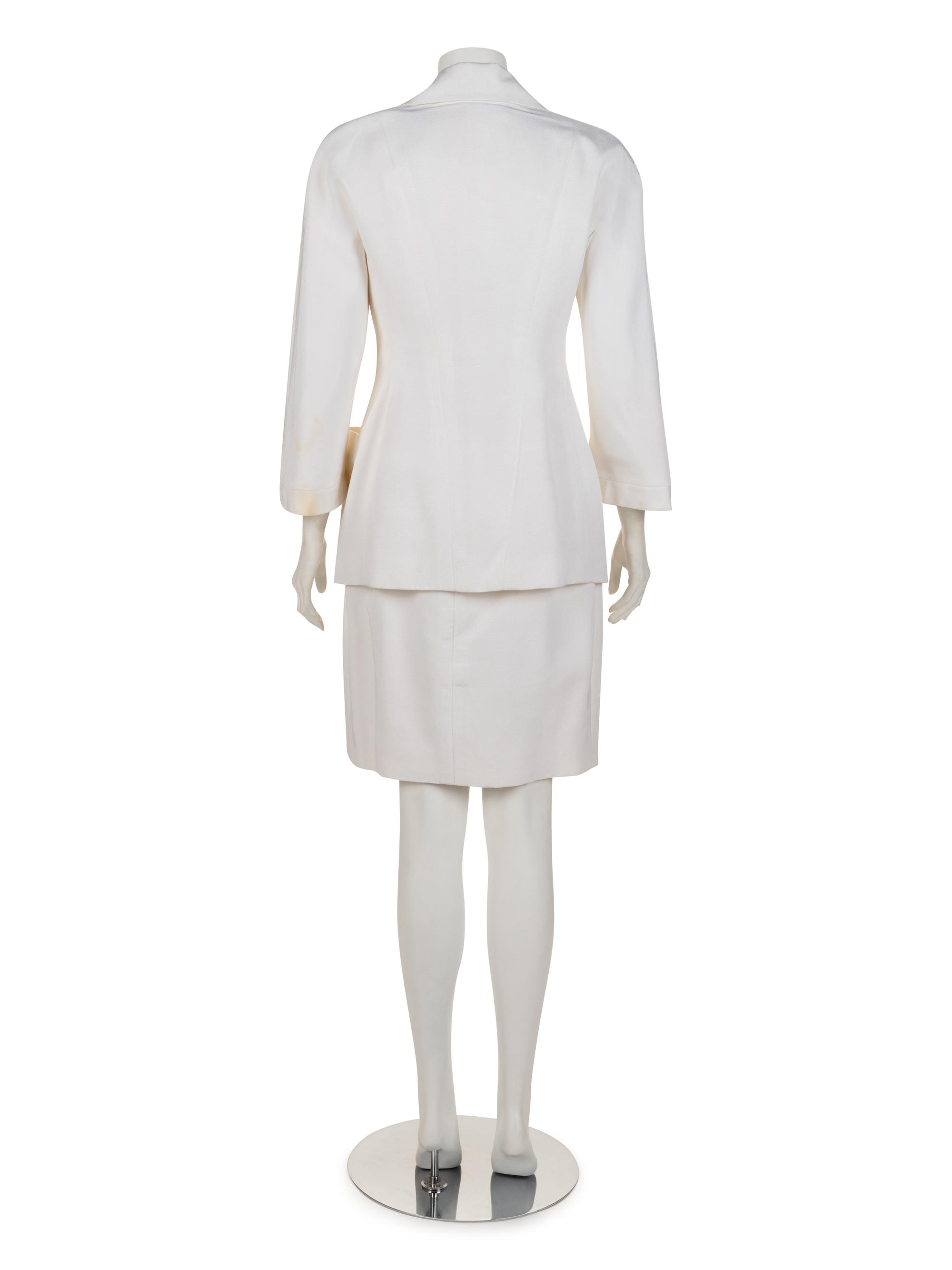 Chanel Two-Piece Double Breast Skirt Suit, 1990s