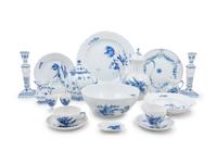 A Danish Porcelain Dinner and Tea Service