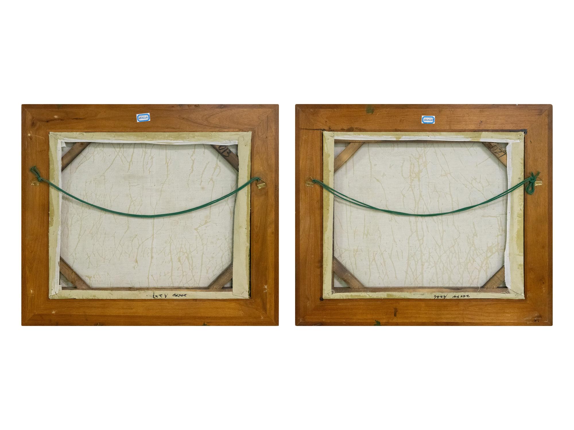 Sailboats at Sea (two works)