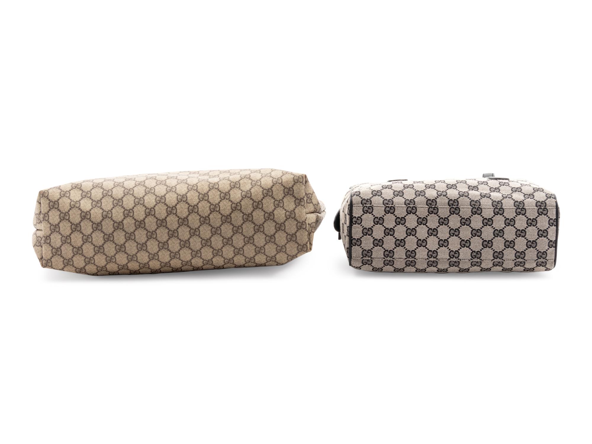 Three Vintage Gucci Monogram Bags, 1970-90s
