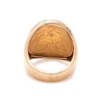 YELLOW GOLD AND BRITISH SOVEREIGN JUBILEE COIN RING