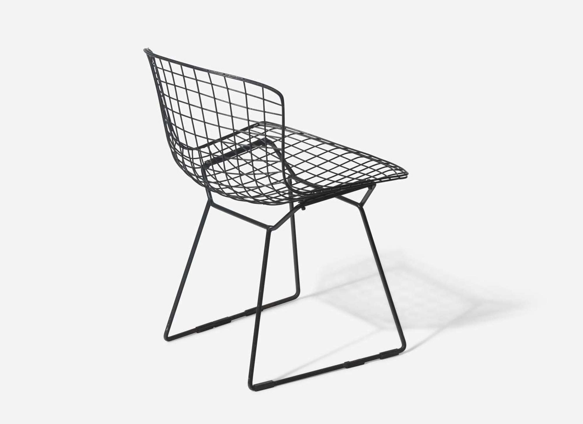 Harry Bertoia, Rare Prototype Double-Wire Side Chair