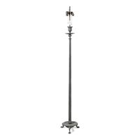 A Neoclassical Style Patinated Bronze Floor Lamp