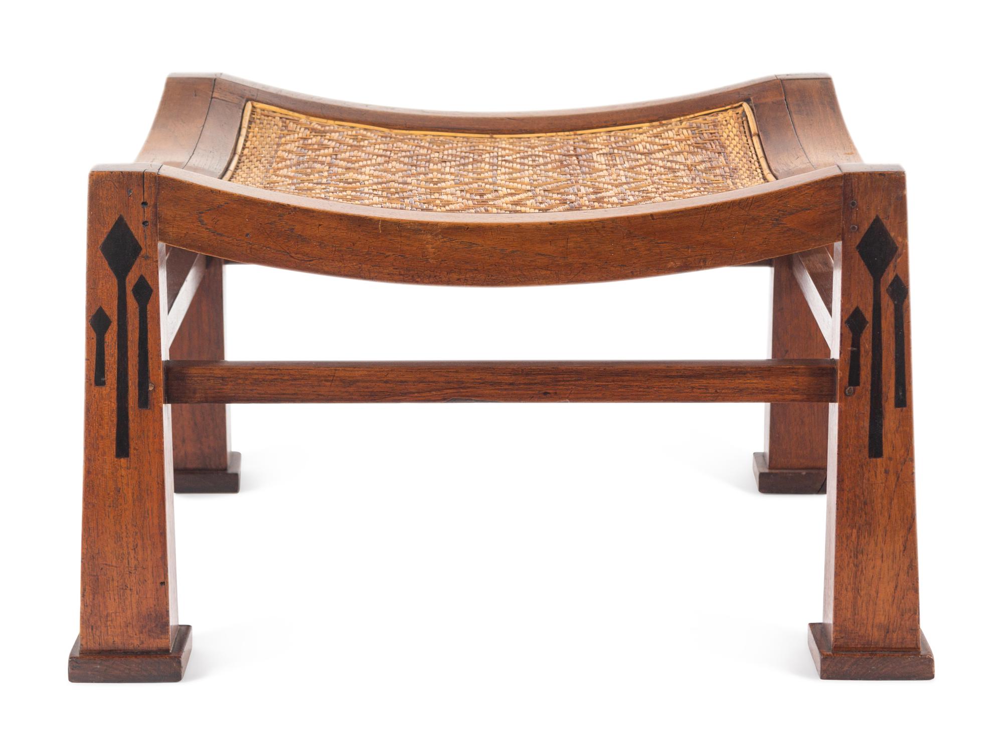 An Anglo-Colonial Style Hardwood Stool