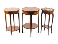 Three French Side Tables