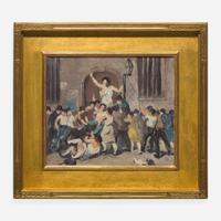 Robert Spencer (American, 1879–1931) Study for Mob Vengeance