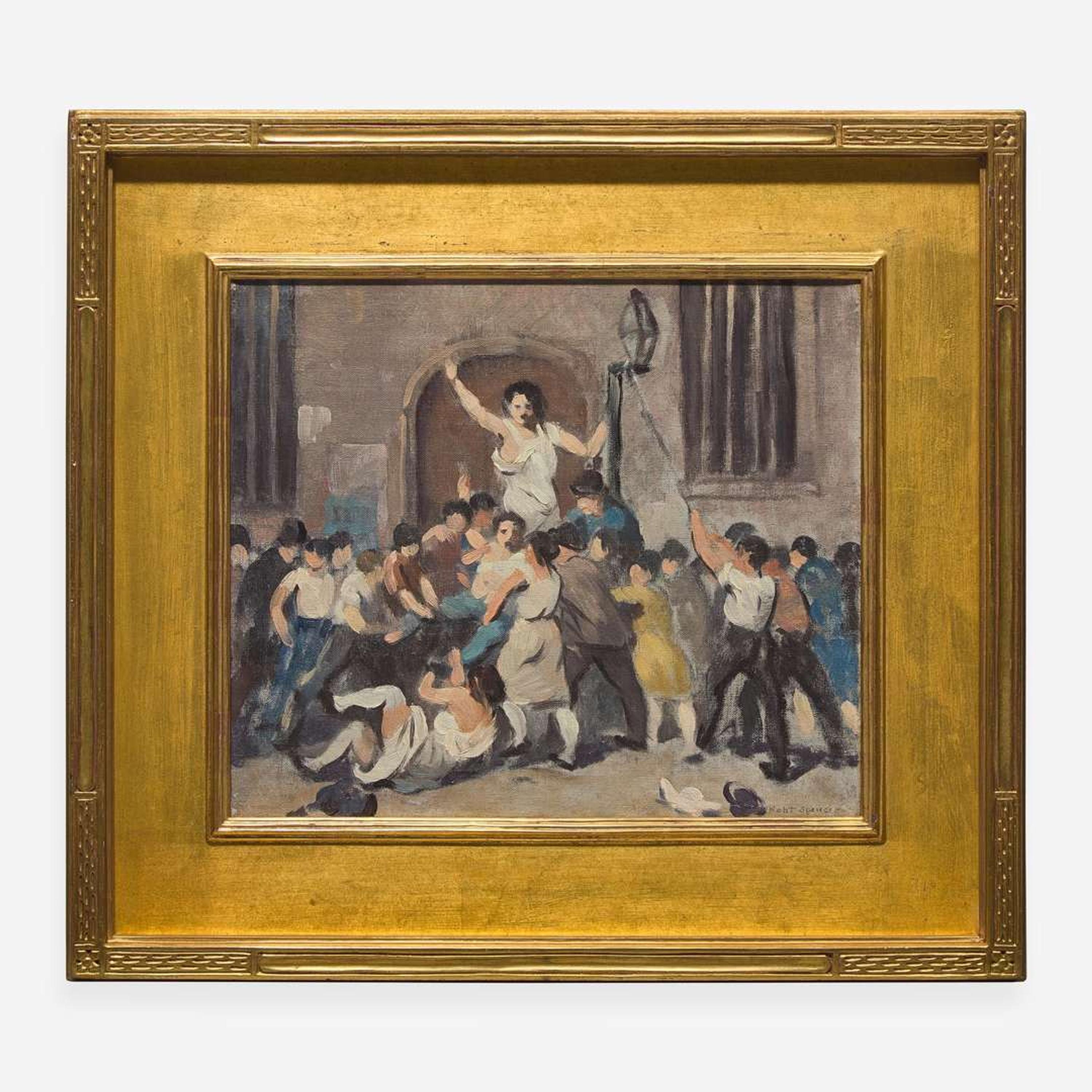 Robert Spencer (American, 1879–1931) Study for Mob Vengeance