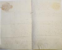 (GEORGE, PRINCE OF DENMARK) Autographed document signed. One page on velum with embossed deal. Dated January 21, 1703.