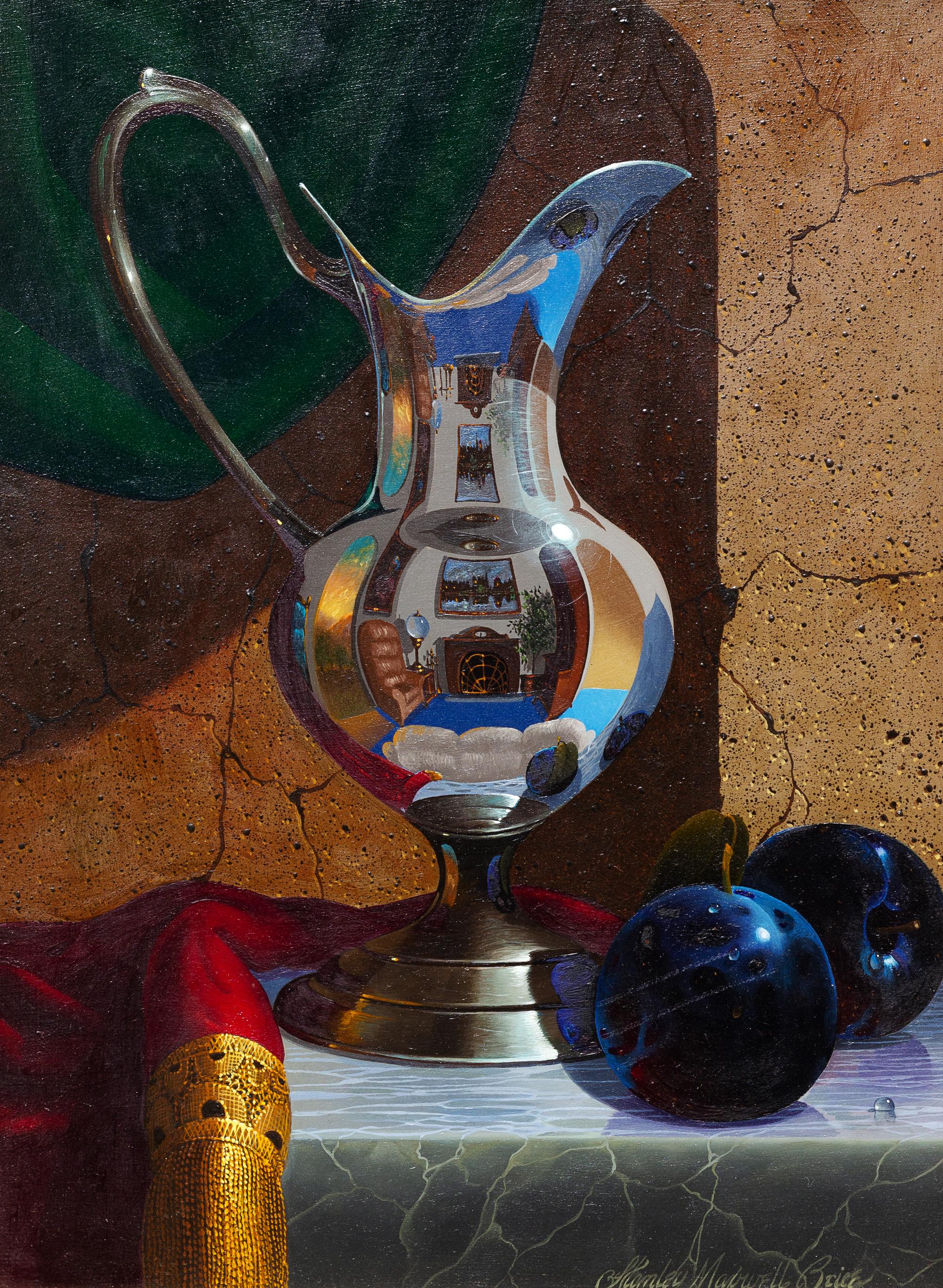 Stanley Maxwell Brice, (American, b. 1936), Untitled (Still Life with Silver Pitcher)