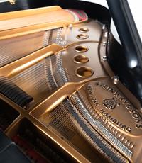A Steinway and Sons Black Lacquer Model S Baby Grand Piano
