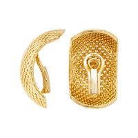 YELLOW GOLD CLIP EARRINGS