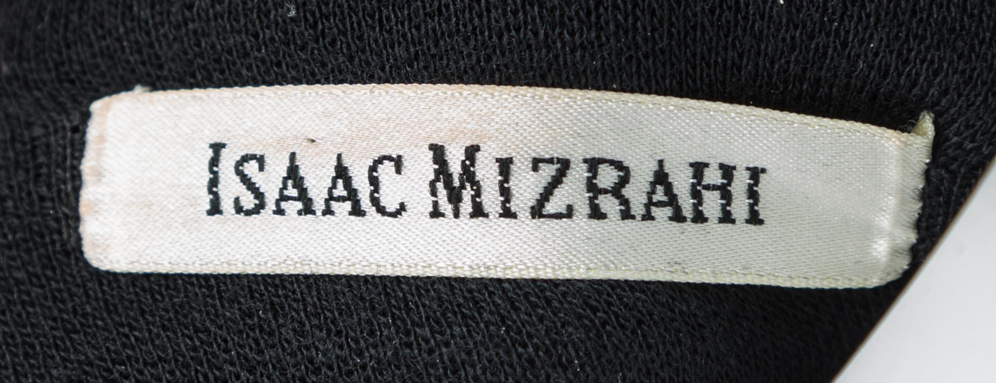 An Isaac Mizrahi Black Silk Skirt Ensemble, Size 6.