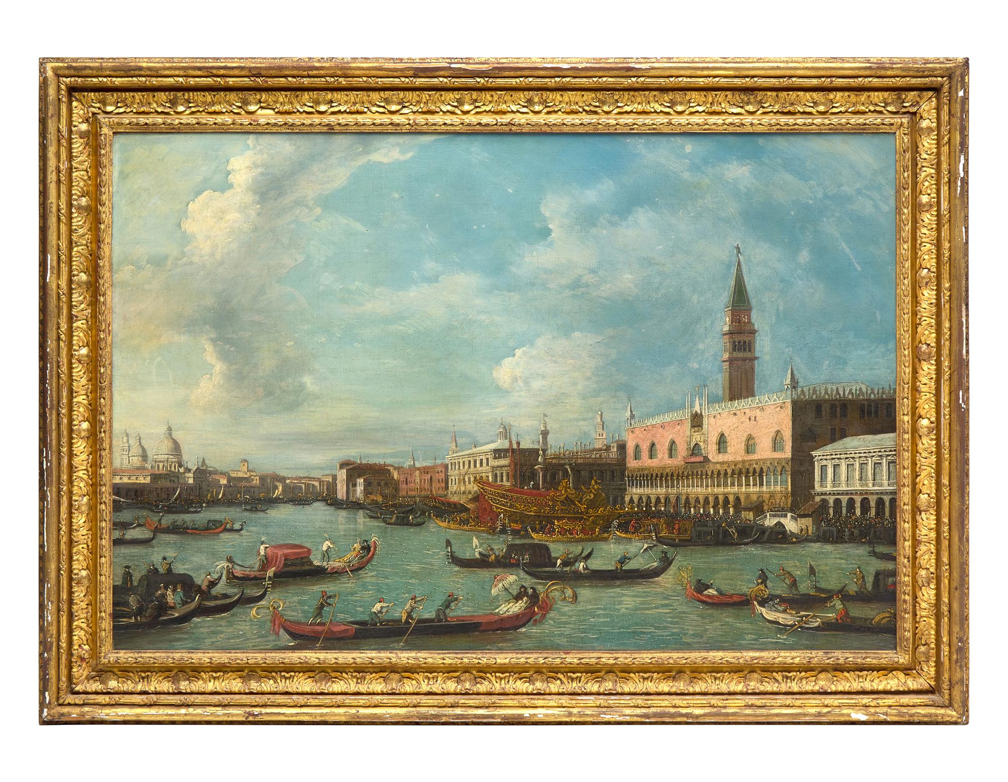View of the Bacino with the Bucintoro and Gondolas