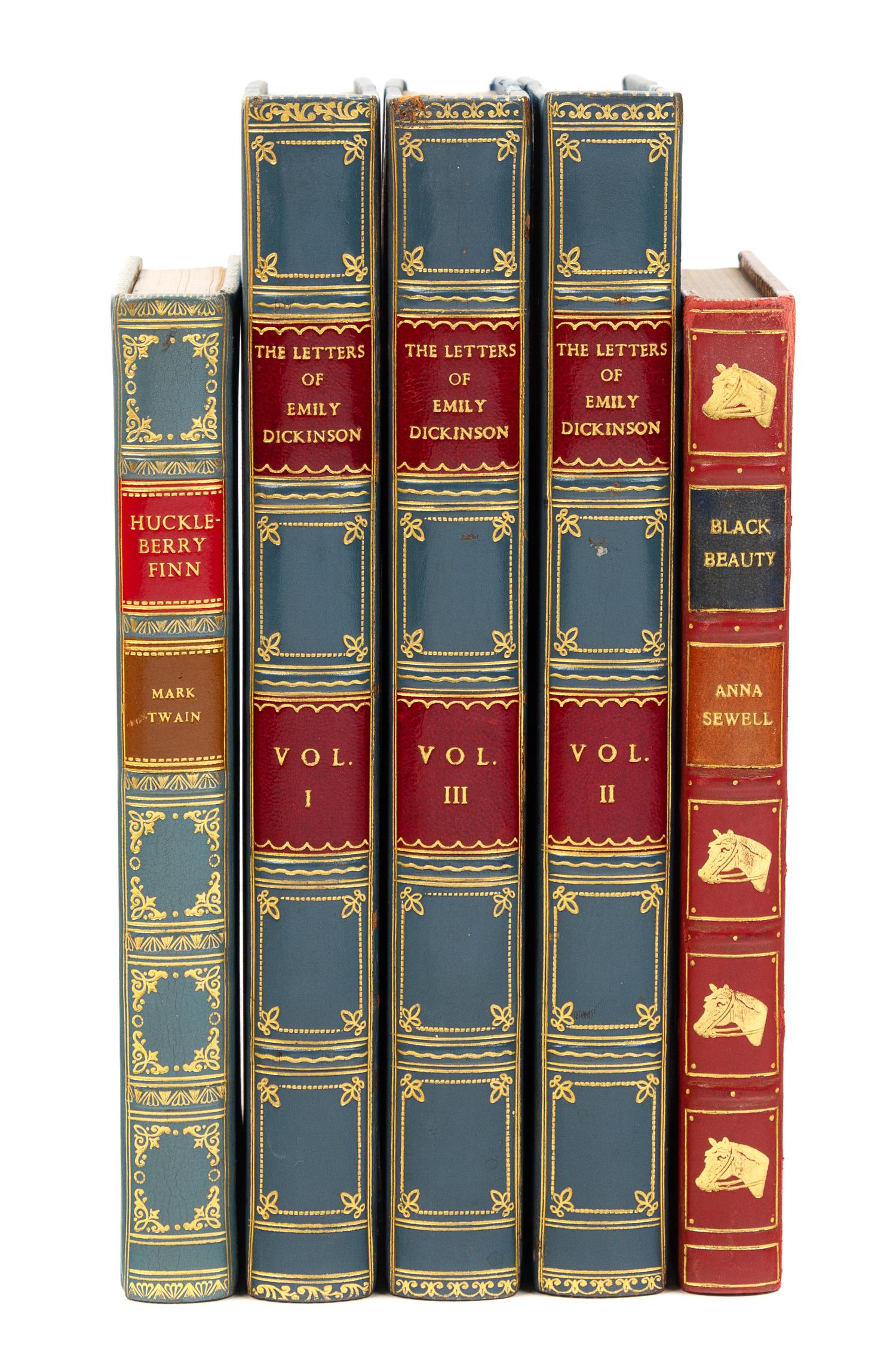 [BINDINGS]. 3 works, in various fine leather bindings.