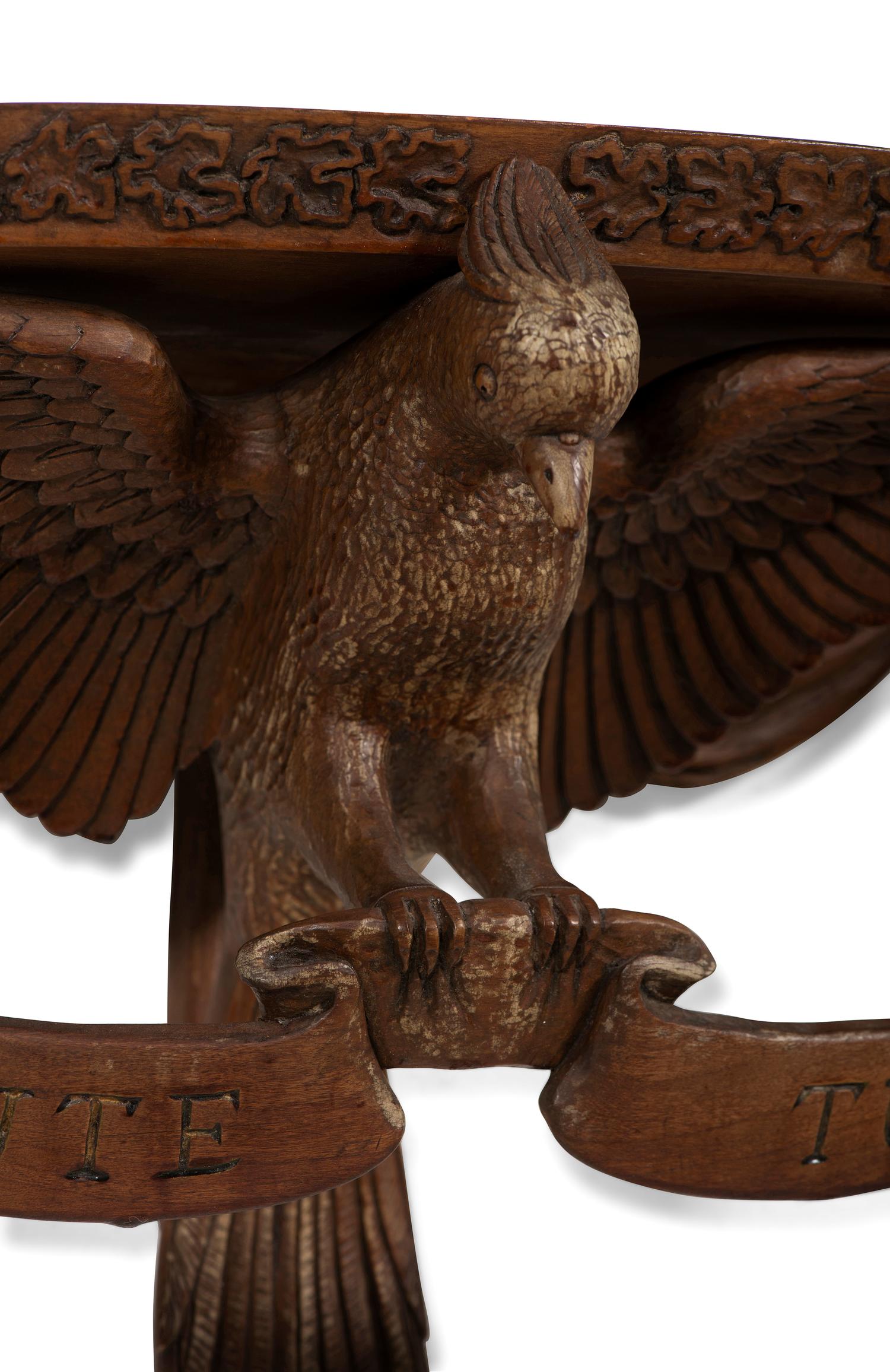 A Carved Wood Dove Wall Bracket