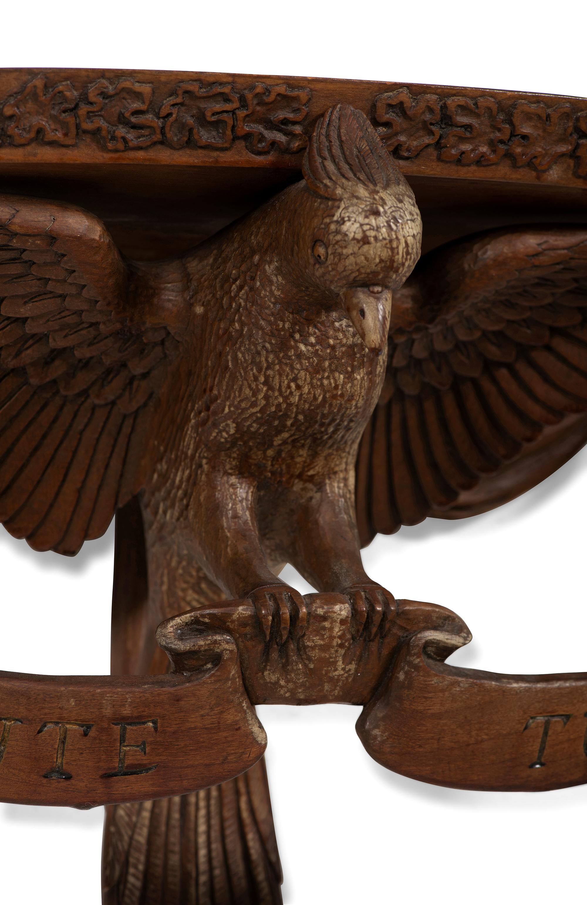 A Carved Wood Dove Wall Bracket