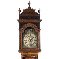 A George III Japanned Tall Case Clock