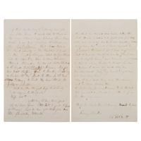 [CIVIL WAR]. 33rd NY Infantry Lieut's letter describing the battle horrors experienced at Antietam. 24 September 1862.
